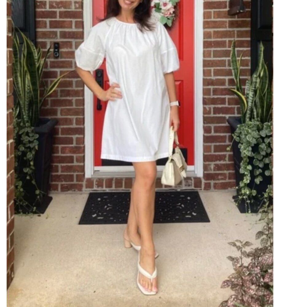 Banana Republic Poplin Mini Dress | White |‎ NWT - Size S
